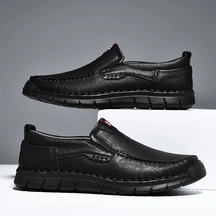 MONTELLO – ELEGANT LEATHER SLIP‑ON SHOES