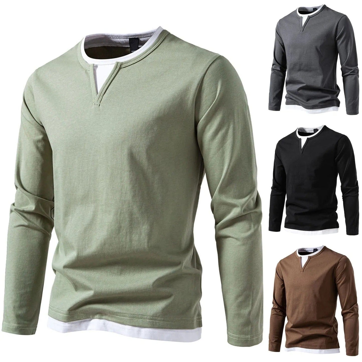 Elio Classic Long‑Sleeve Tee
