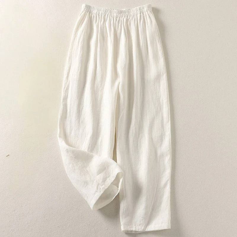LINEA FLOW COTTON LINEN PANTS