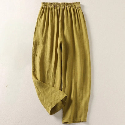 LINEA FLOW COTTON LINEN PANTS