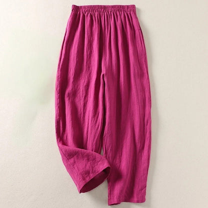 LINEA FLOW COTTON LINEN PANTS