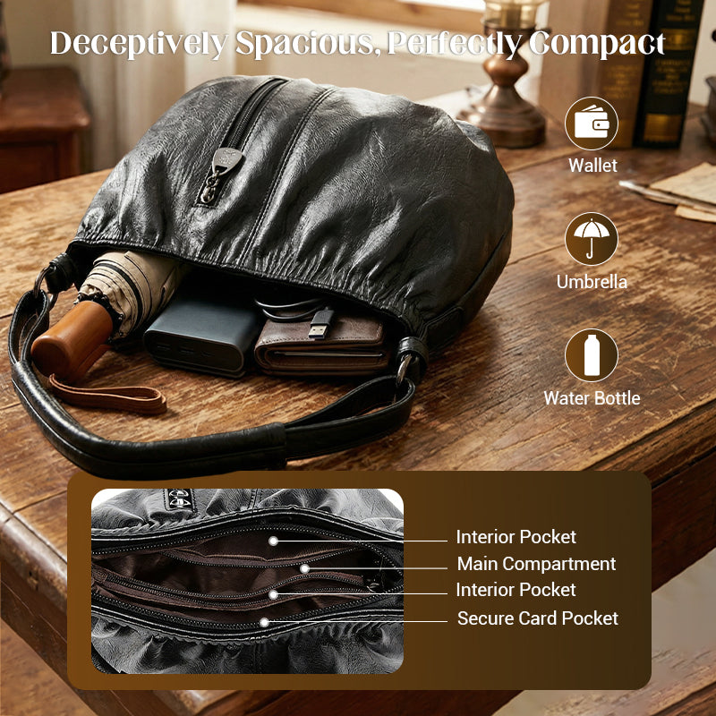 Sofia Leather Bucket Bag