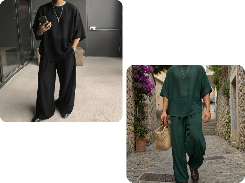 Men’s T-Shirt Pants Set