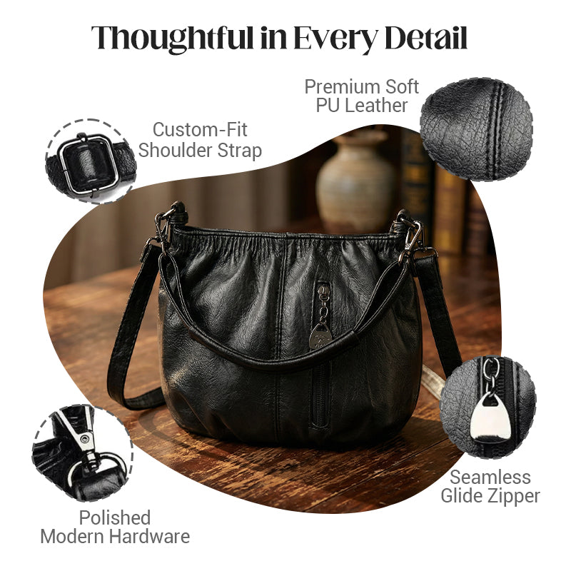 Sofia Leather Bucket Bag
