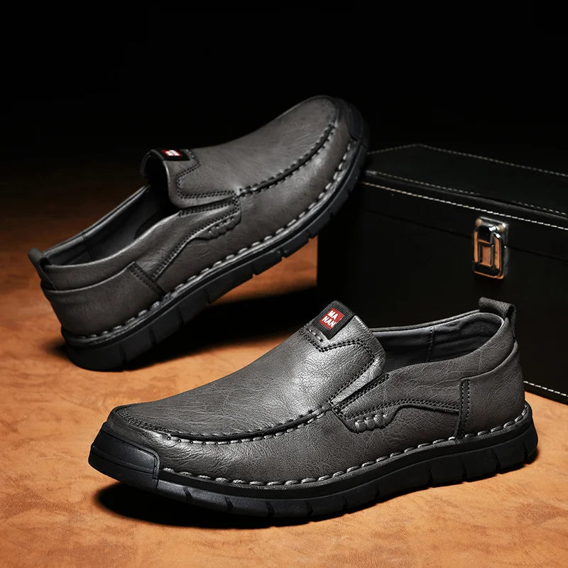MONTELLO – ELEGANT LEATHER SLIP‑ON SHOES