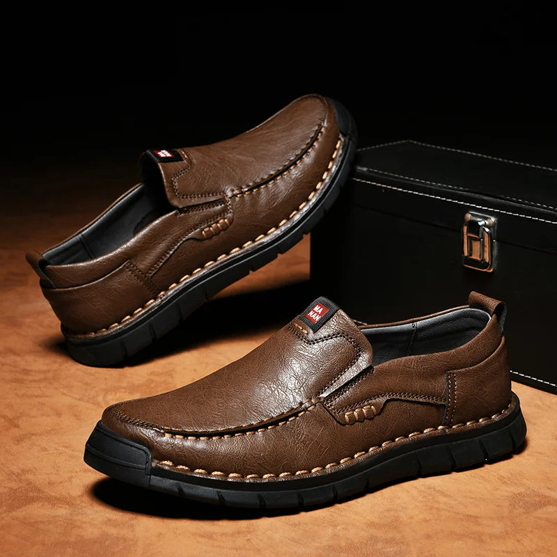 MONTELLO – ELEGANT LEATHER SLIP‑ON SHOES