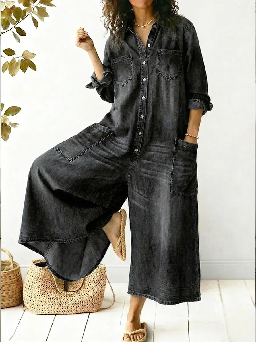 Casual Cotton Jumpsuit