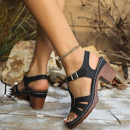 VARESSA BLOCK HEEL SANDALS
