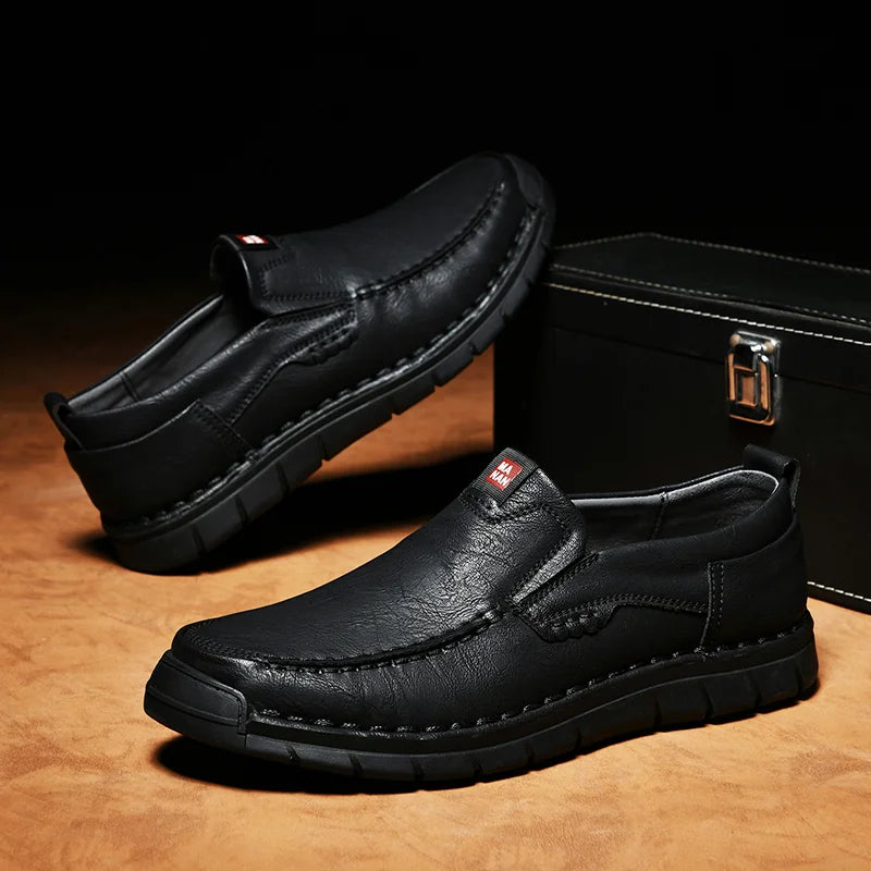 MONTELLO – ELEGANT LEATHER SLIP‑ON SHOES