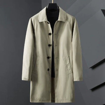 VALENZO KOREAN-STYLE MID-LENGTH TRENCH COAT