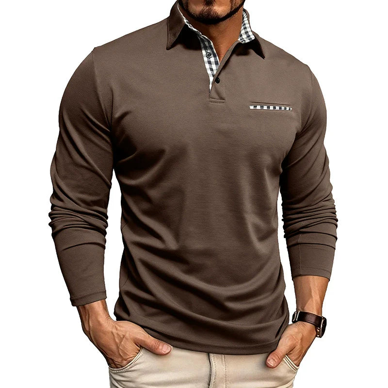 AERON BREATHABLE LONG-SLEEVE POLO SHIRT