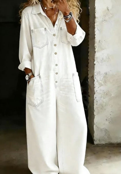 Casual Cotton Jumpsuit