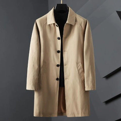 VALENZO KOREAN-STYLE MID-LENGTH TRENCH COAT