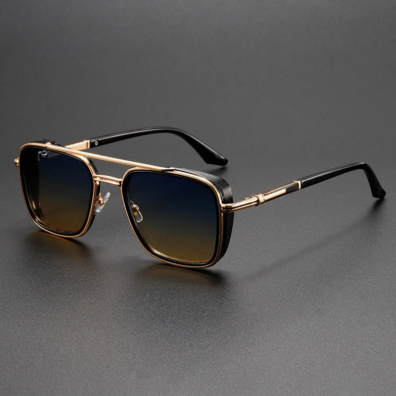 Aviantis Geometric Metal Sunglasses