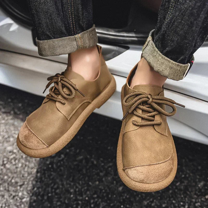 Aurex Leather Trainers