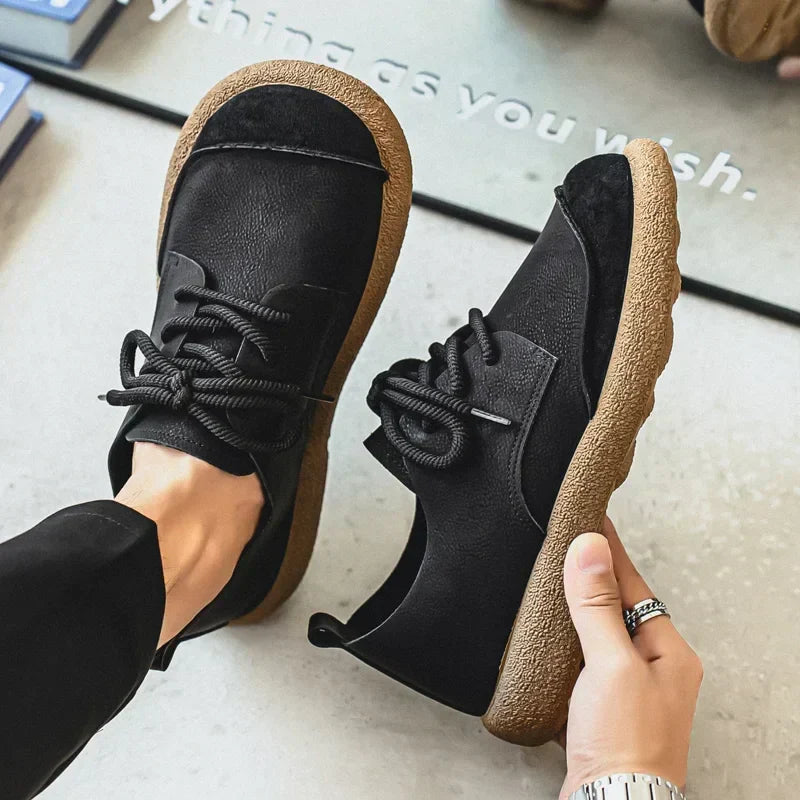 Aurex Leather Trainers