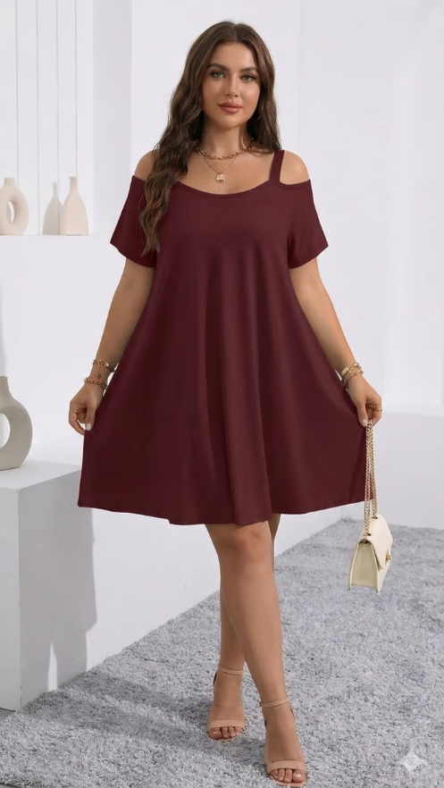 Marivelle Swing Cold‑Shoulder
