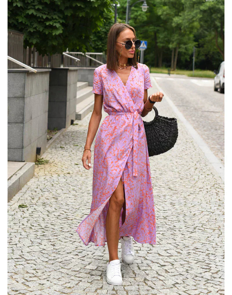 Eloria V-Neck Sculpted Dress