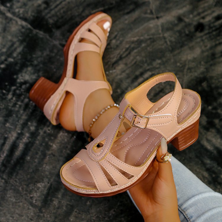 VARESSA BLOCK HEEL SANDALS
