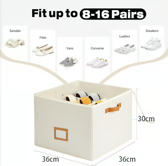 STORAVA FABRIC SHOE ORGANIZER BOX