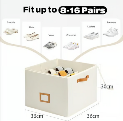 STORAVA FABRIC SHOE ORGANIZER BOX