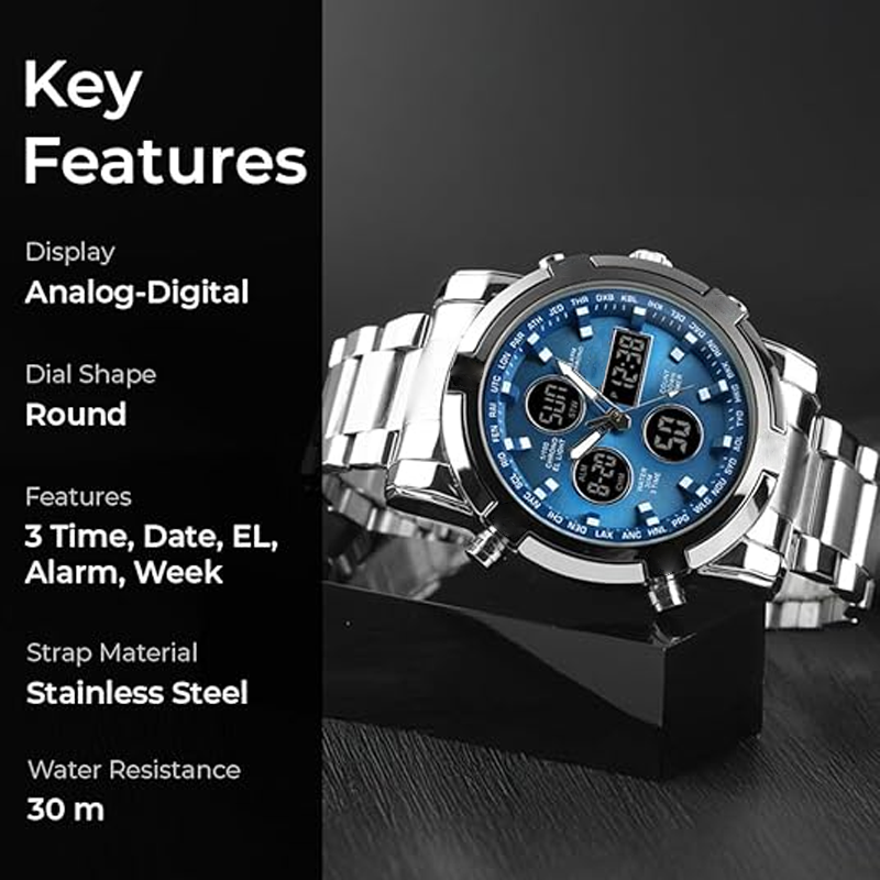TACTIX MILITARY DUAL DISPLAY WATCH