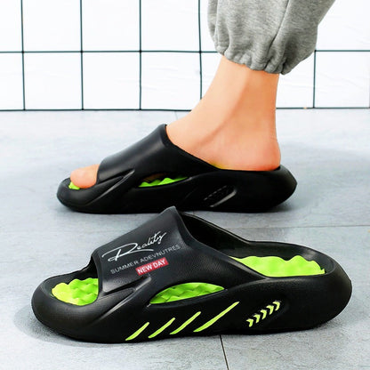Non-Slip Thick Sole Cloud Slides for Men